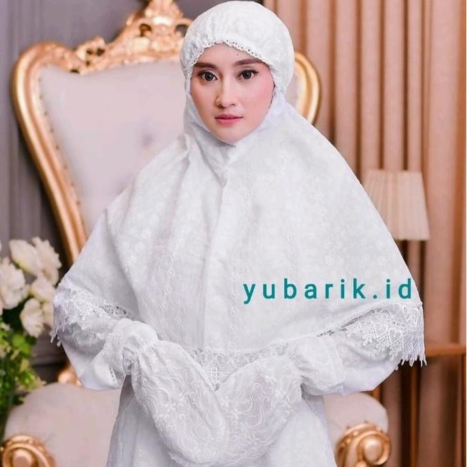 Parling Laris Gamis Ihrom Komplit Bergo + Sarung Tangan + Kantong Batu Model Busui Bahan Katun Paris