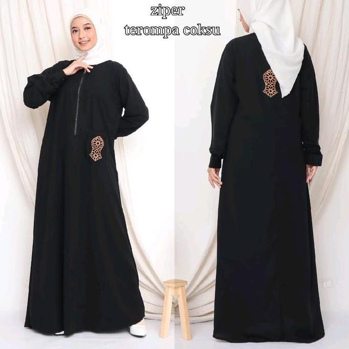 Parling Laris Abaya Gamis Hitam Kumpulan Terompah