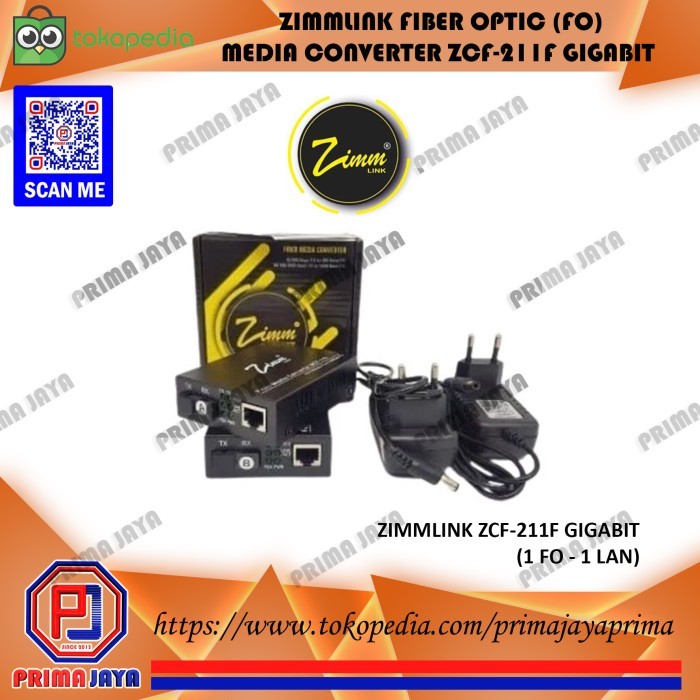 ZIMMLINK HTB Media Converter ZCF-211F Gigabit Fiber Optik AB