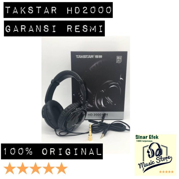 Takstar HD2000 HD-2000 HD 2000 Headphone Monitor Flat