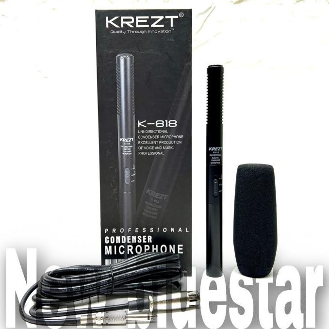 MICROPHONE MIC KABEL CONDENSER KREZT K 818/K818 CONDENSER ORIGINAL