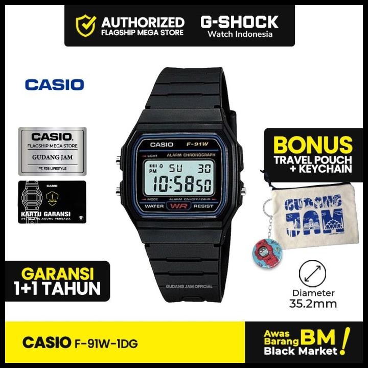 Terlaris Casio General F-91W-1Dg F-91W F-91 F91W F 91W Good Quality