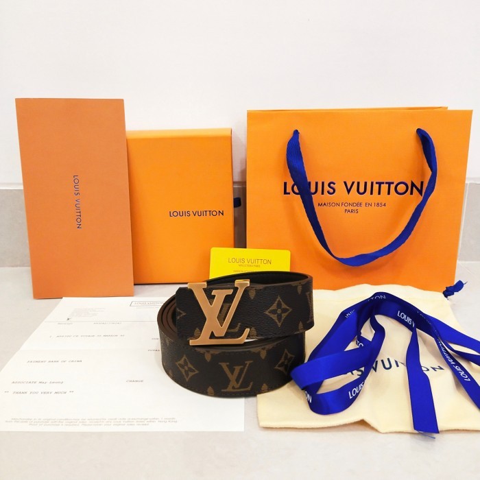 MURAH Ikat Pinggang LV Belt Premium Mirror Original - Monogram