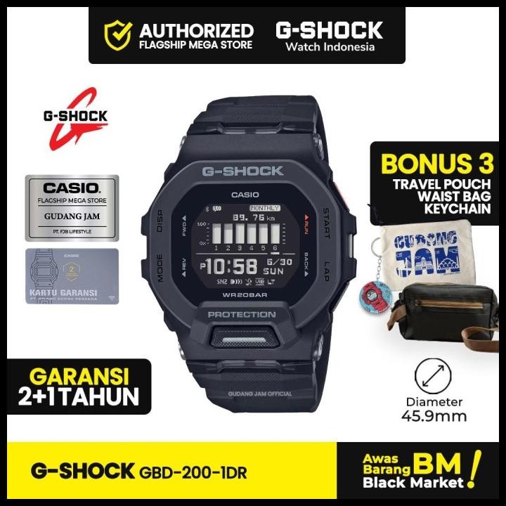 Terlaris G-Shock Gshock Gbd-200-1Dr Gbd-200-1D Gbd-200 Gbd200 Gbd 200 Good Quality