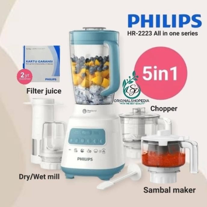 TERBARU - Blender Philips HR2223 4in1 Blender philips 5in1 Philips HR2223