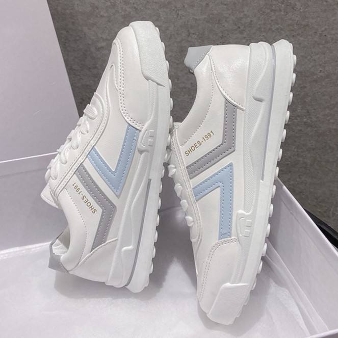Sepatu Putih Sneakers Wanita Cewek Casual Kets Import Original Korea