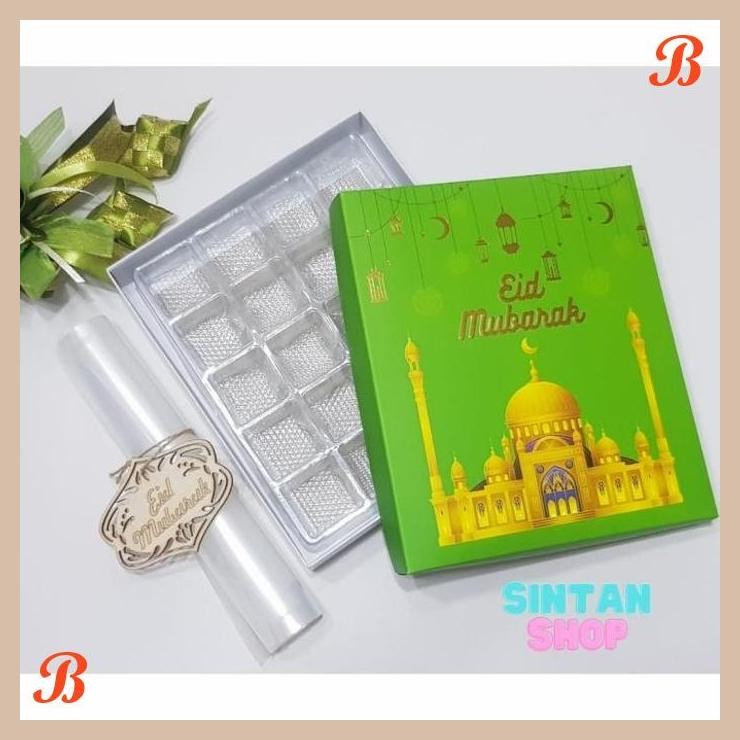 

| NS | BOX NASTAR+MIKA+PLASTIK SEKAT 30/20 MESJID TEMA EID/LEBARAN/IDUL FITRI