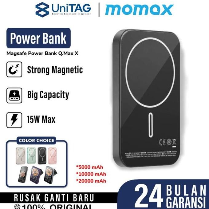 Sale Powerbank Wireless Magsafe Fast Charging Type C Momax Slim Powerbank Magnetic 20000Mah 10000Mah
