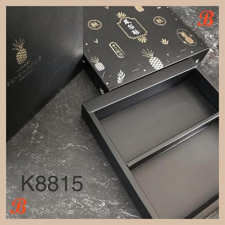 

| NS | KOTAK NASTAR HITAM K8815 PINEAPPLE CAKE BOX BLACK
