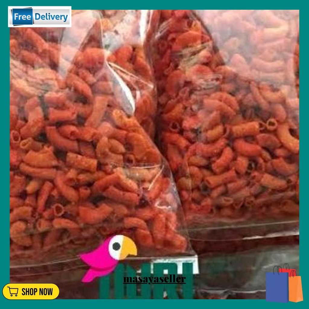 

1Kg- Makaroni Pipa Pedas Daun Jeruk Terlaris