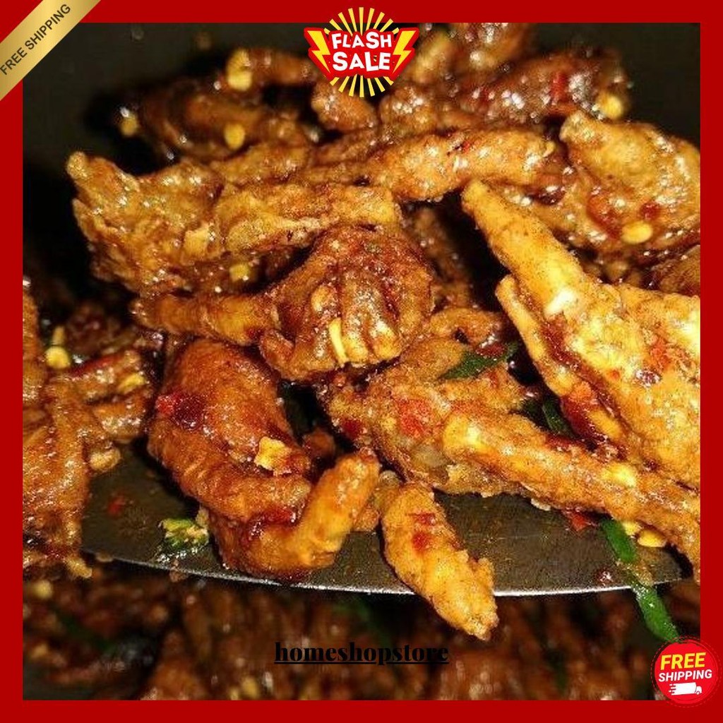 

(Promo) Ceker Ayam Crispy Pedas Kriukk Cemilan Kekinian Yang Cocok Buat Ngemil Stok Selalu Baru Ceker Krispi / Krispy Tulang Lunak Kriuk Gratis Ongkir