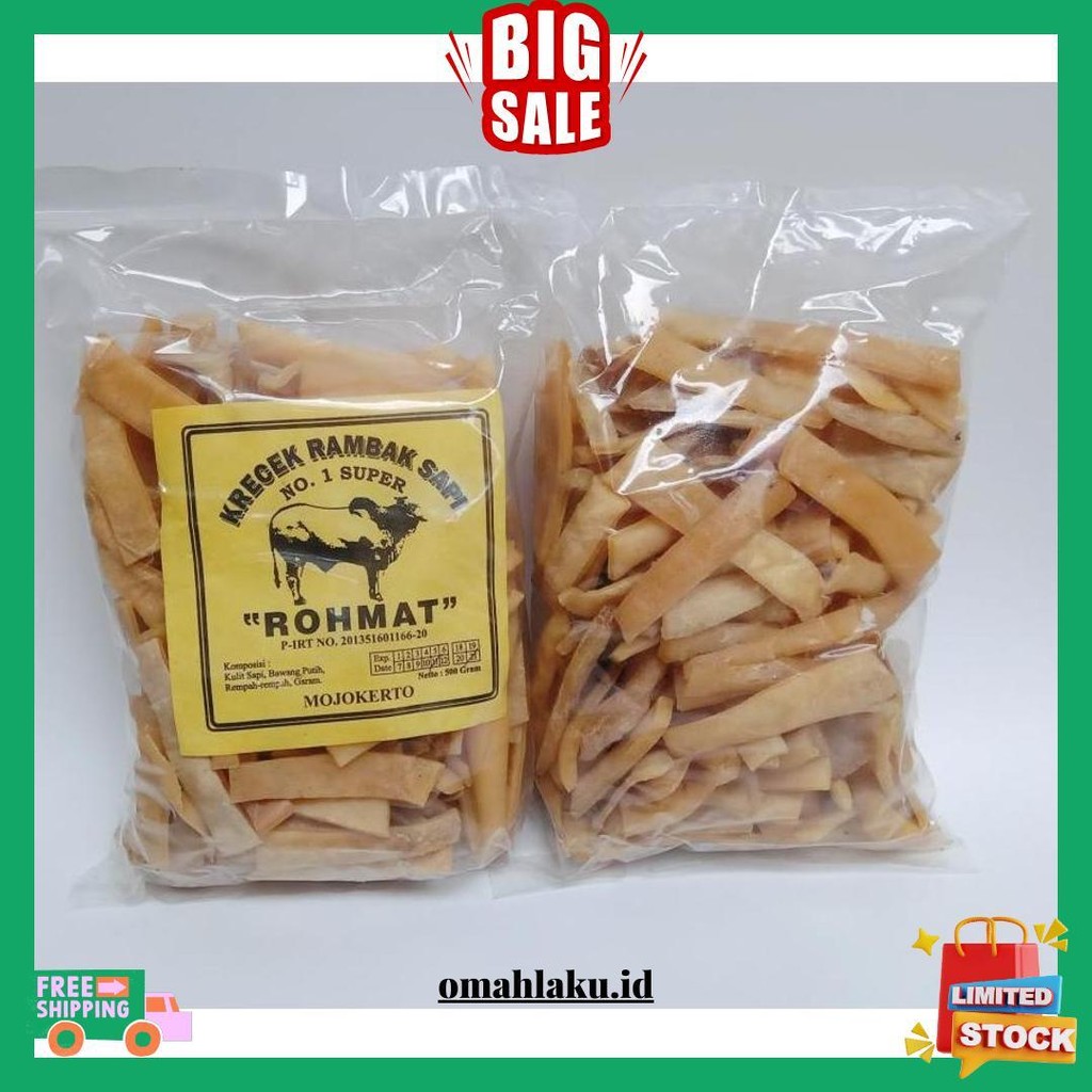 

Rambak Krupuk Krecek Sapi 100 Gram Gratis Ongkir