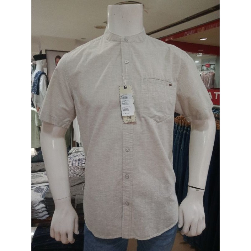 Watchout Baju Koko Pendek Hijau Sage Polos WS920000011