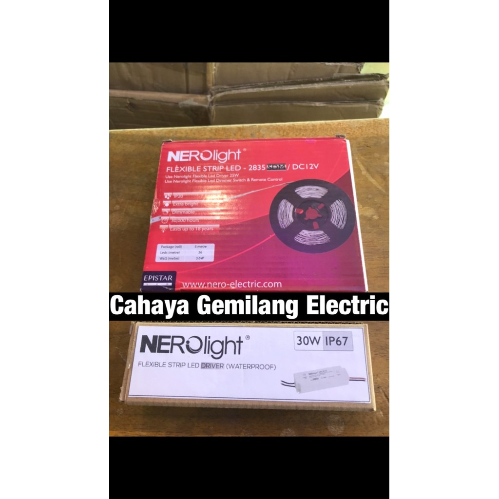 Lampu Led Strip Nero Nerolight 2835 60Led 18W 18Watt Light 12V