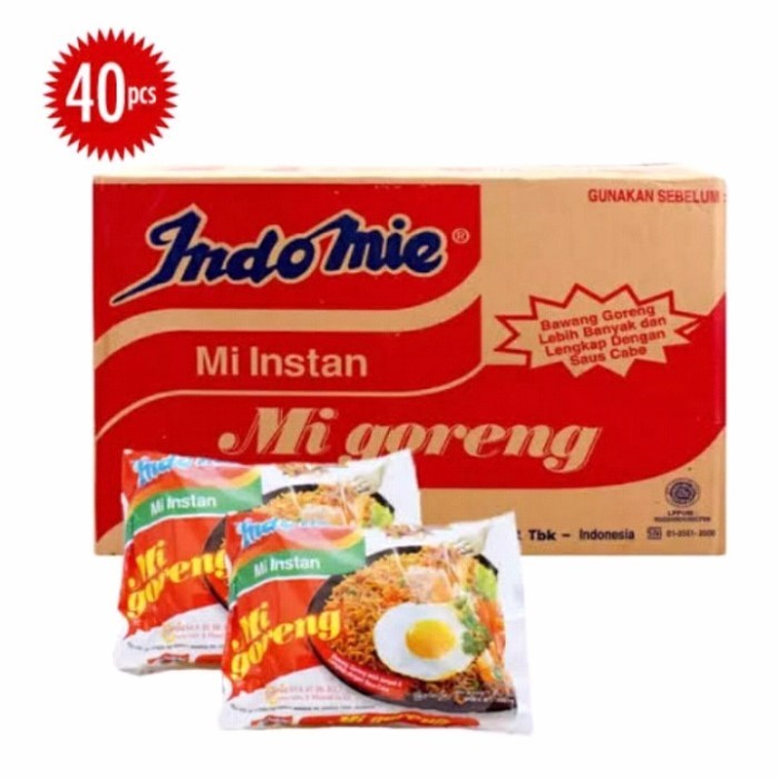 

PROMO MIE / PASTA / indomie goreng 1dus (40 pcs). exp th 2023 NON COD