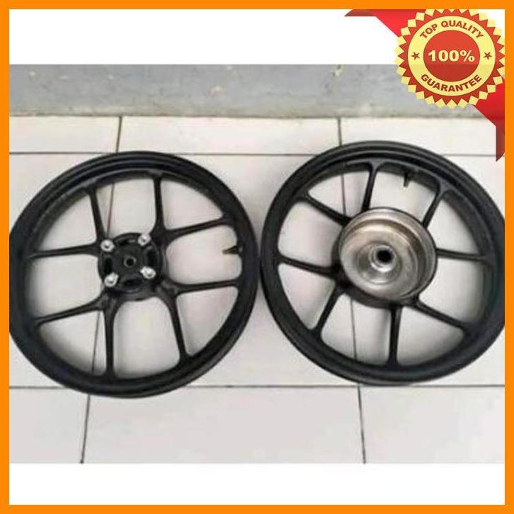 [KAR] SEPASANG VELG HONDA BEAT DELUXE BEAT STREET FI LED/ GENIO ORIGINAL SECOND MULUS NORMAL