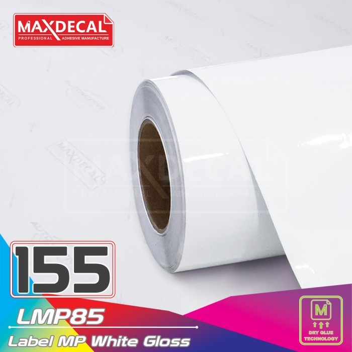 

[155CM] LMP85 WHITE STICKER LABEL EKONOMIS MAXDECAL PRINTABLE ECO ROLL