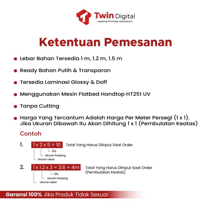

PRINT STICKER TRANSPARAN DENGAN TINTA PUTIH METERAN