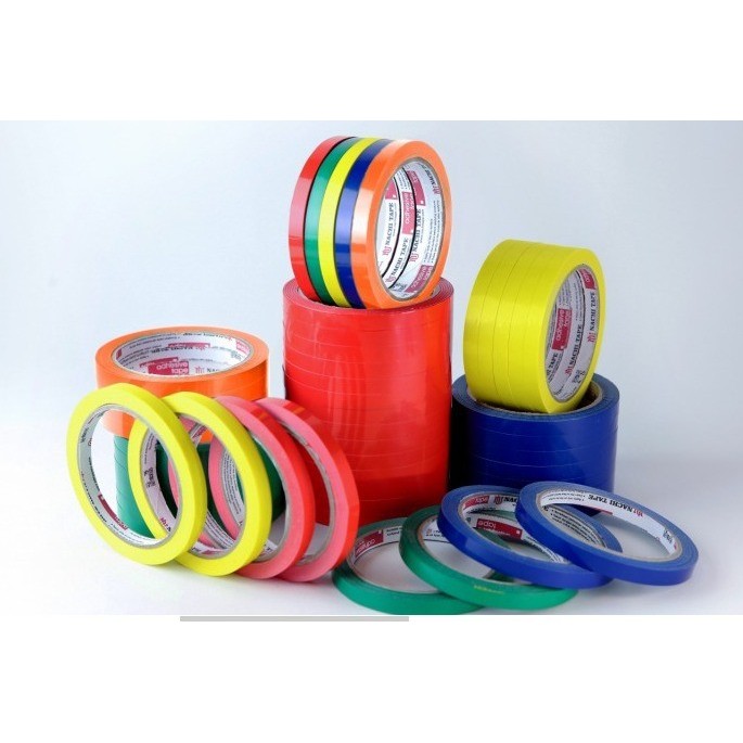 

(DUS) NACHI BAKERY TAPE HARD PVC TAPE 9 MM X 50 YARD BIRU