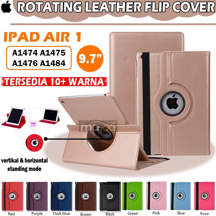 Danur - IPad Air 1 A1474 A1475 A1476 A1484 9.7 Rotate Flip Case Casing Cover