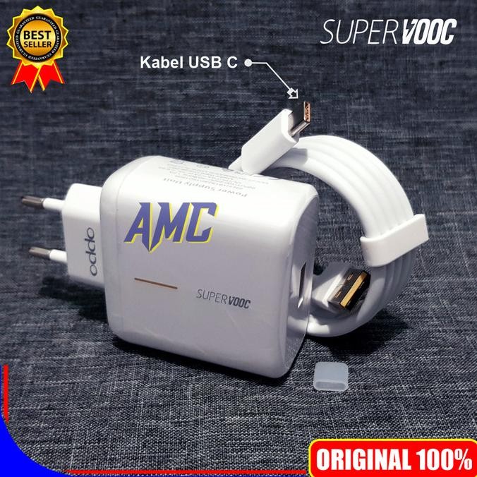 Charger Oppo Find X2 Find X2 Pro ORIGINAL 100% SUPER VOOC USB C Terlaris