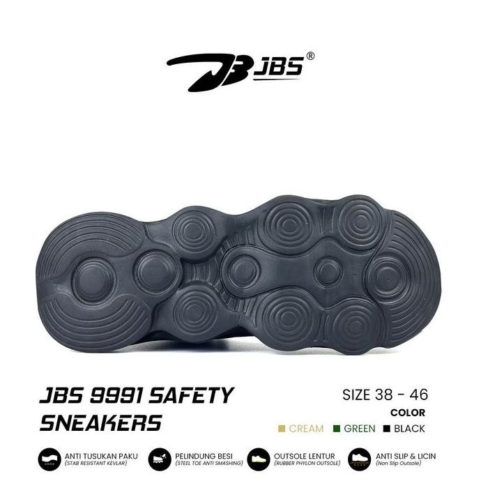 SEPATU SAFETY SNEAKERS JBS 9991 FYP / SEPATU UJUNG BESI KEREN UNTUK KERJA High Shoes Pria Boots Mera