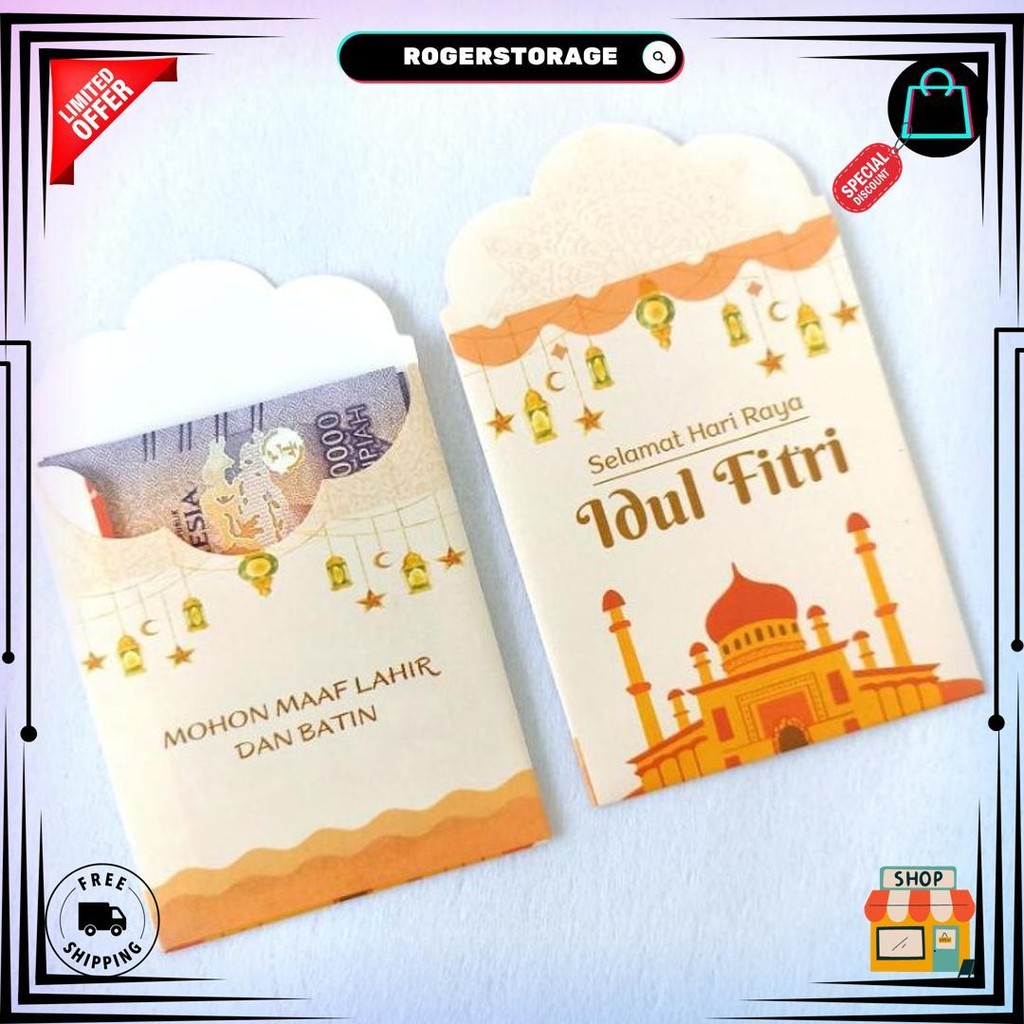 

(Isi 10) Amplop Lebara Medium Motif Muslim / Snack / Kartun D Best Seller