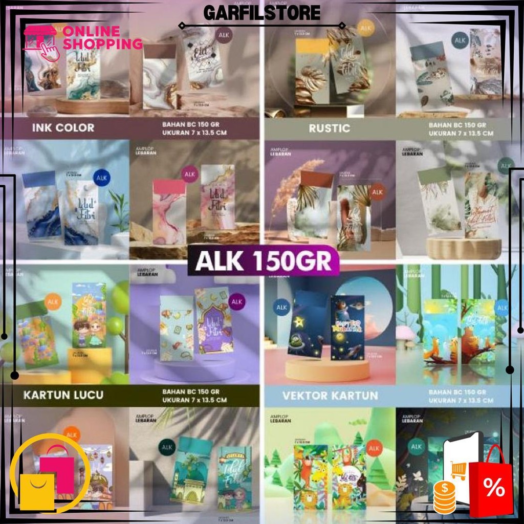 

Amplop Lebaran Murah (Isi 100Pcs) | Bahan Aster 150Gr | Isi 4 Desain (Sesuai Tema) | Grosir Amplop D Ramadhan Sale
