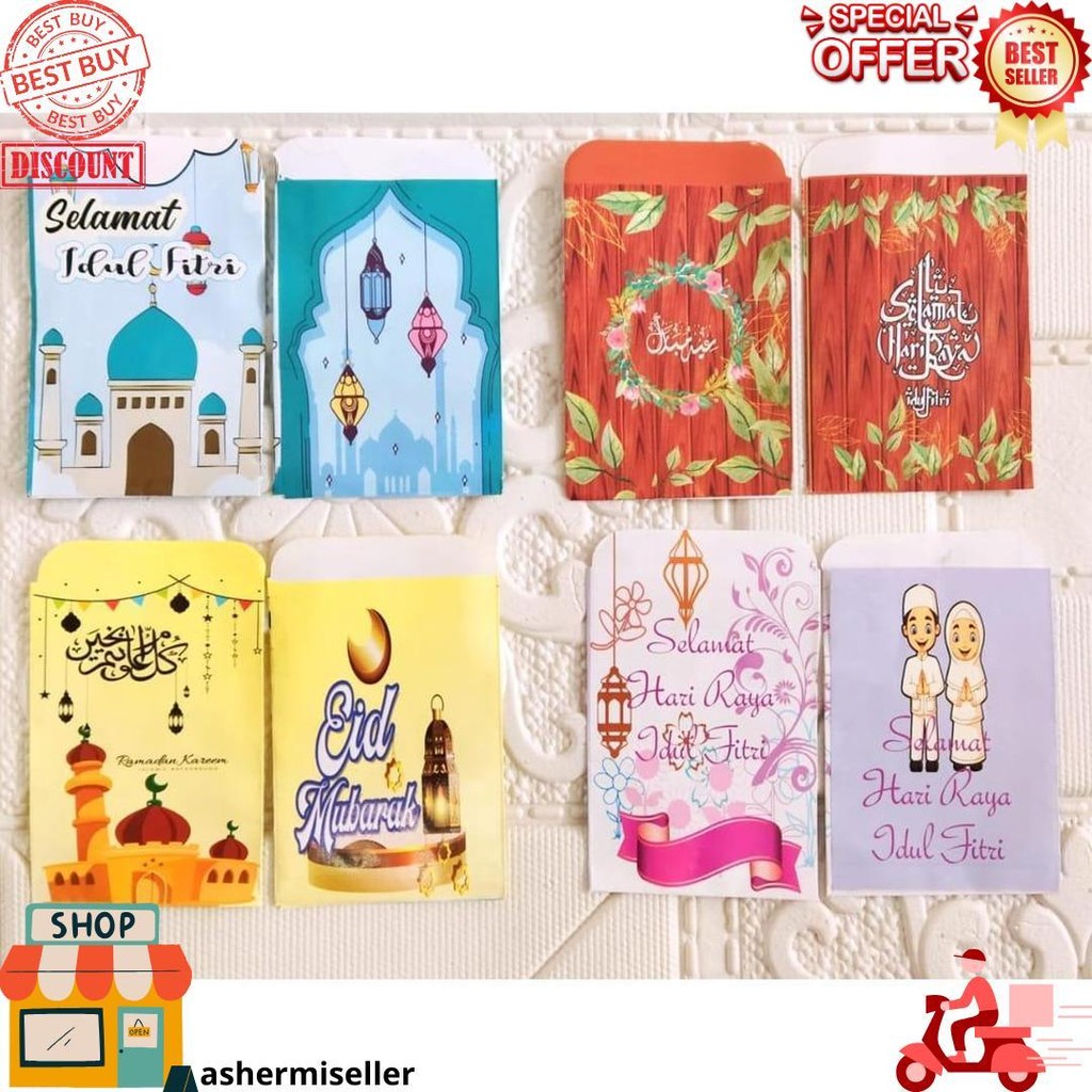 

(Isi 10 Pcs) Amplop Lebaran Kecil 1 Pack Isi 10 Pcs Karakter Lucu/Amplop Lebaran Snack |Ev D Cod