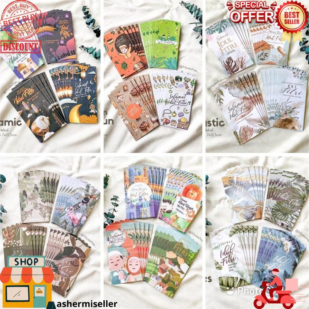 

[Reseller] 100Pcs Amplop Lebaran Premium / Amplop Idul Fitri Bahan Tebal D Sale