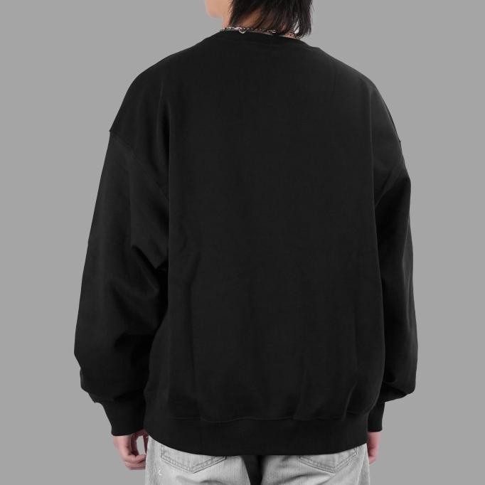 Murah Nike X Stussy Wash Black Fleece Crewneck (100% Authentic)