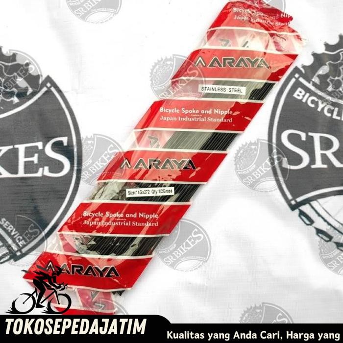 RUJI JARI JARI SPOKE STAINLESS STEEL SEPEDA MTB 27.5 ARAYA BERKUALITAS TERBAIK