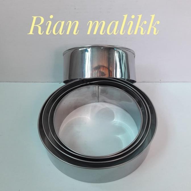

SIAP KIRIM RING CUTTER BULAT/ALAT PEMOTONG KUE STAINLESS STEEL 0,5MM DIMENSI 20CM