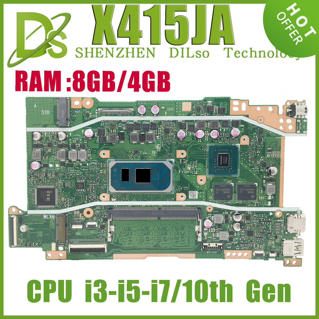 VIN X415JA Mainboard X515JA X515JP X515JF X515JAB X515 X515J X415J  V5200JA X415JP X415JF Laptop Mot