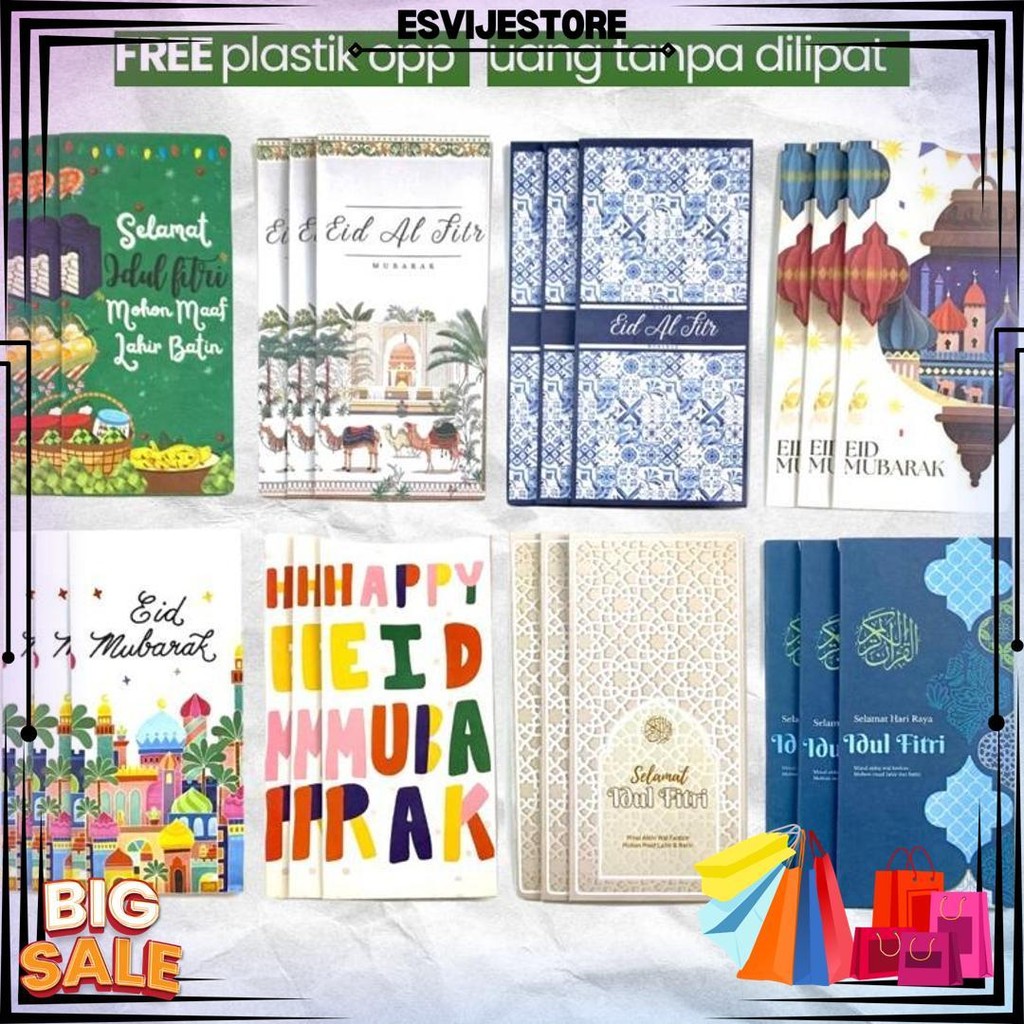 

Amlop Lebaran Premium ( Isi 80 Pcs ) Amplop Hari Raya Idul Fitri Bahan Tebal Doff D Ramadhan Sale