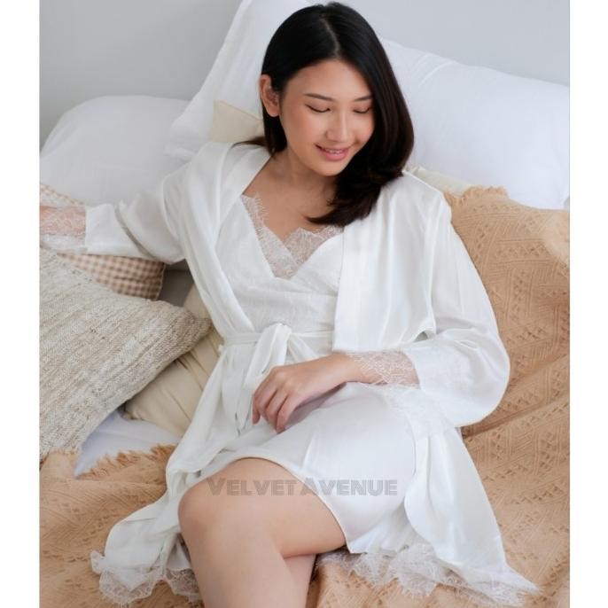 

Kimono Tidur Baju Tidur Wanita 029 Sleepwear Set Lingerie Seserahan Original