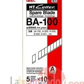 

SIAP KIRIM NT CUTTER BA 100 SPARE BLADES 9 MM ISI CUTTER NT JEPANG