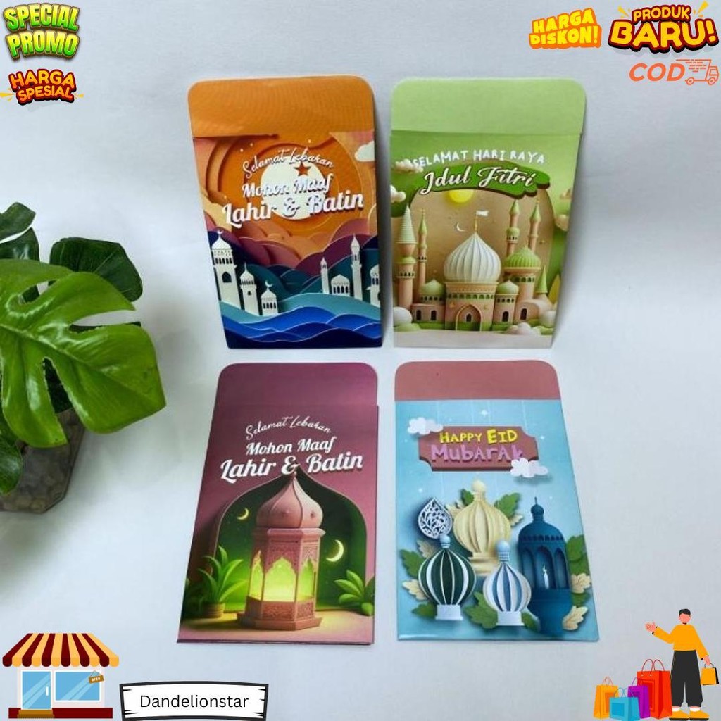 

Amplop Lebaran 2025 Unik Aesthetic 1 Pack (Isi 20 Pcs) Art Paper Amplop Idul Fitri Ukuran Mini D Promo Puncak