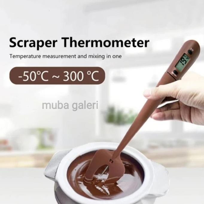 

SIAP KIRIM SPATULA THERMOMETER DIGITAL MASAK COKELAT KEJU SAUS SUTIL SCRAPER