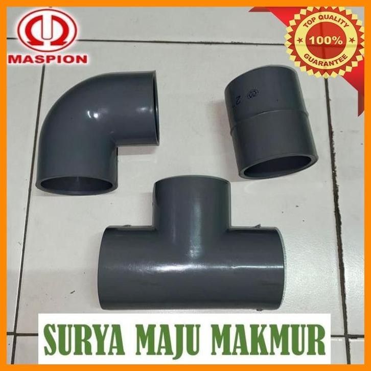 [SMM] SAMBUNGAN PIPA 2 INCH MASPION AW KENI 2 INCH TEE 2 INCH SOK 2 INCH MASPION AW L T ELBOW LBO