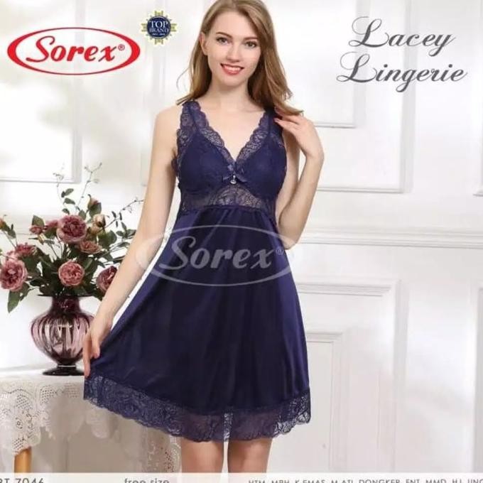 

Baju Tidur Wanita Satin Lingerie Sorex Exlusive Bt 7046 Isi-1 Pcs Original