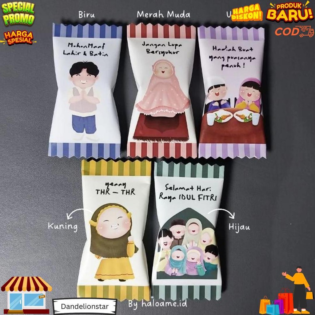 

Amplop Lebaran Unik//Bentuk Permen (Isi 10) D Terlaris