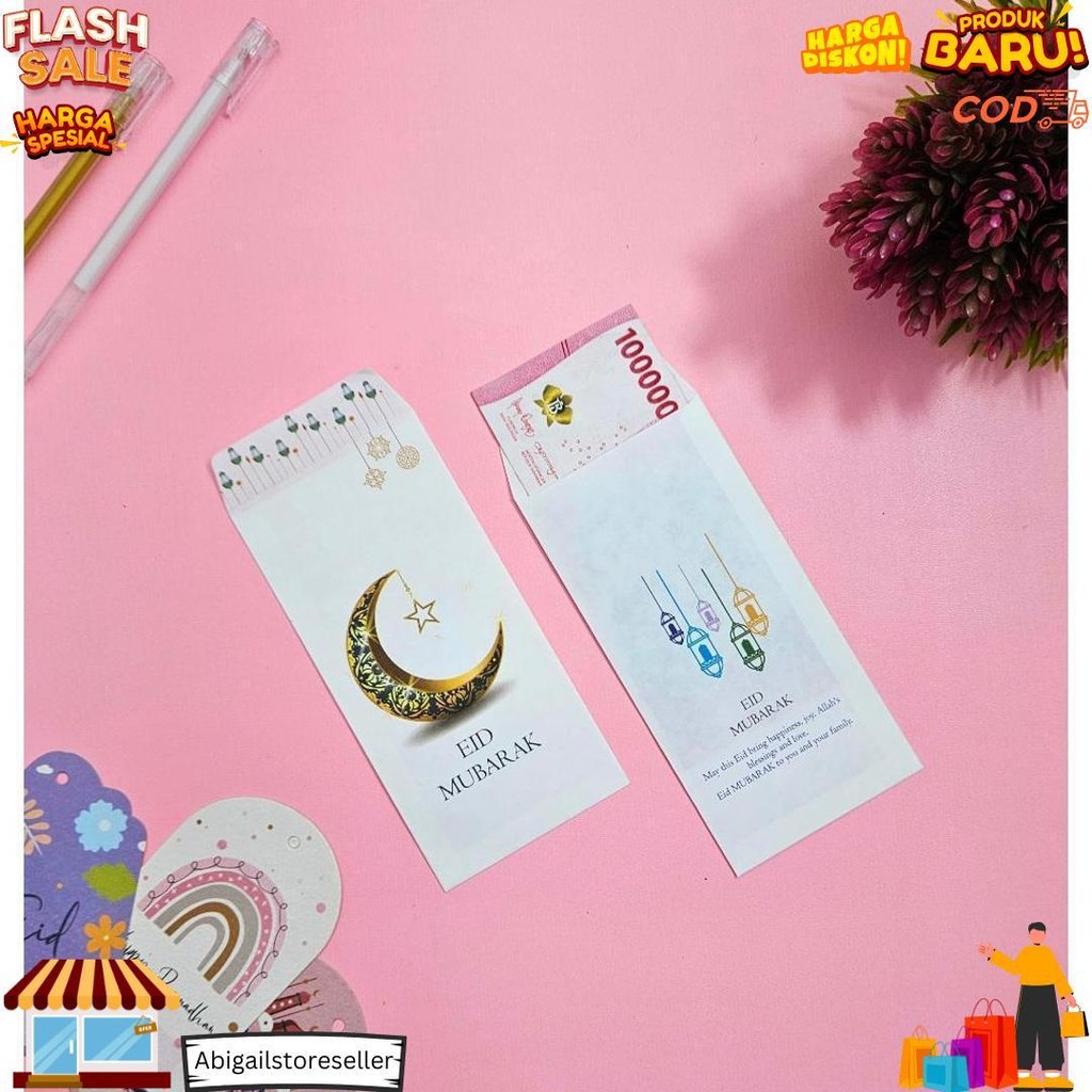 

[ Isi 30 Pcs ] Amplop Lebaran Panjang/Angpao Lebaran/Amplop Lebaran Aesthetic/Amplop Thr Idul Fitri 2025 D Best Seller