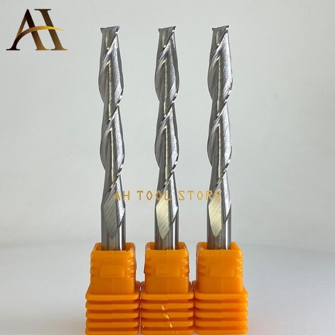 

SIAP KIRIM DOUBLE FLUTE SPIRAL 6MM END MILL 42MM CNC ROUTER BIT MILLING CUTTER 2F