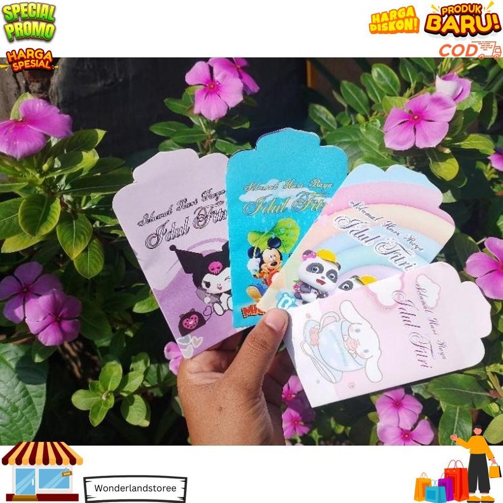 

1000 Lembar Amplop Medium Kartun Free Plastik Opp D Best Seller