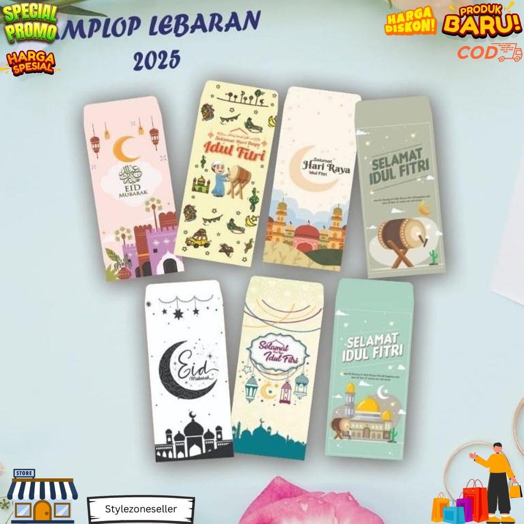 

Amplop Lebaran (Isi 10 Pcs)/Amplop Aestetic /Eid Mubarak /Ramadhan/Kareem/Idul Fitri/Amplop Lebaran Unik/Amplop Lebaran Murah D Promo Puncak