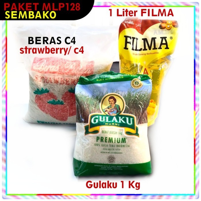 

paket parcel 128 PARSEL SEMBAKO MINYAK GULA BERAS