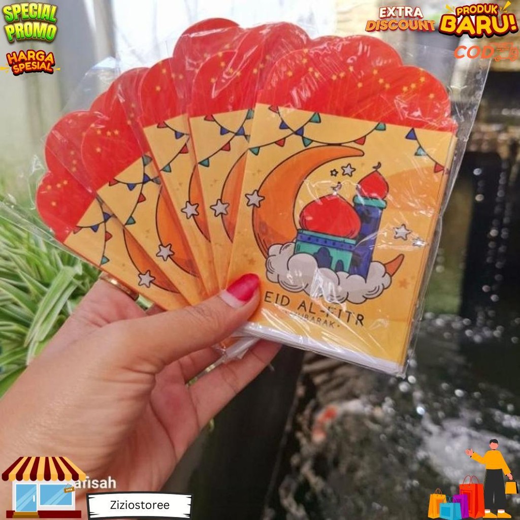 

100 Pack Amplop Medium Muslim 30 Motif Siap Pakai D Promo 3.3