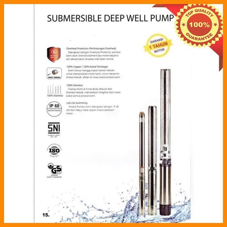 [SMM] YORK 4SYK 3 - 10 P KABEL PENDEK 3/4 HP POMPA AIR SUBMERSIBLE