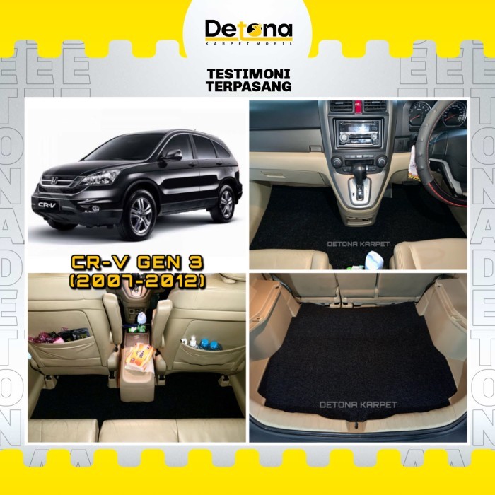 Karpet Mobil Mie Honda Crv Gen 3 (2007-2012) / Karpet Mie Mobil Honds Crv Gen 3 (2007-2012)